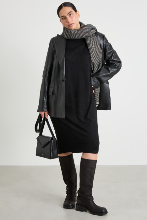 Knitted A-line Dress Intrend