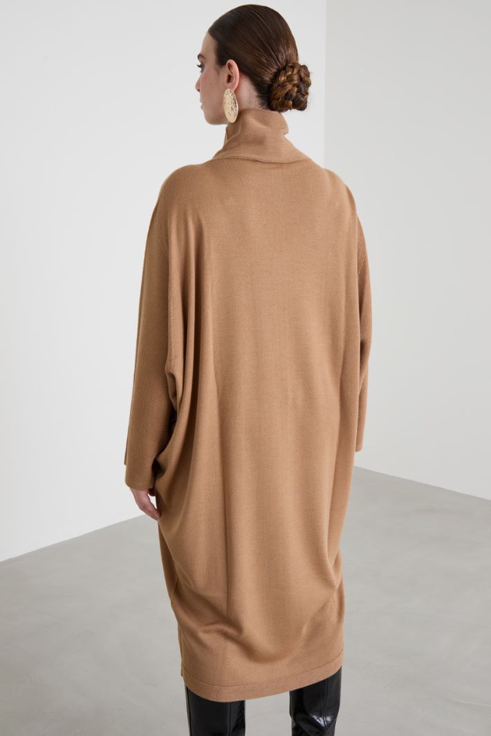 Knitted A-line Dress Intrend - 3