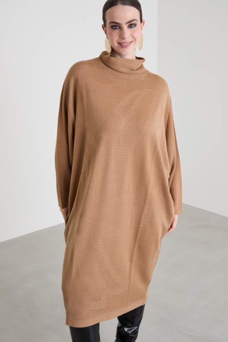 Abito a trapezio in maglia