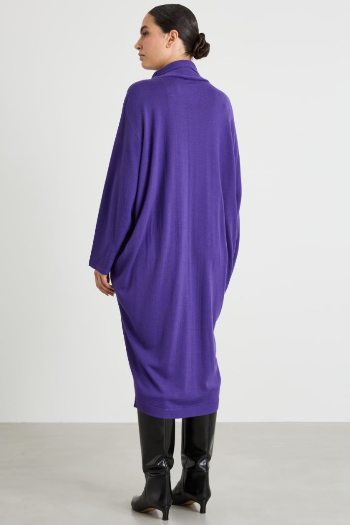 Knitted A-line Dress Intrend - 3