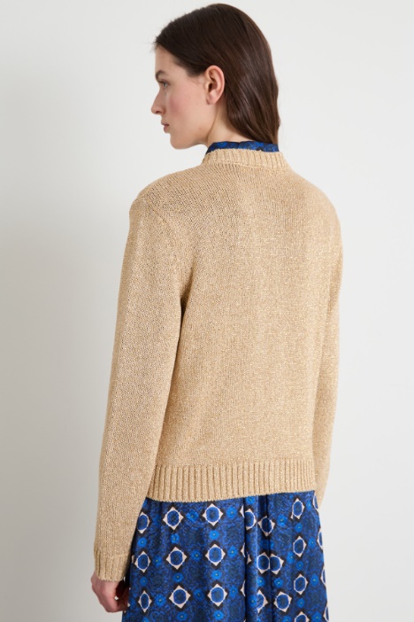Cardigan lamé