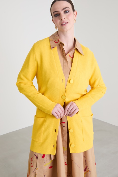 Cotton crêpe cardigan Intrend