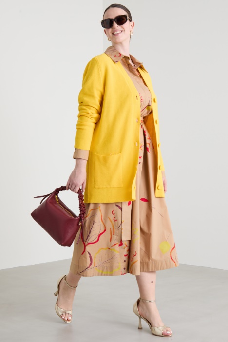 Cotton crêpe cardigan Intrend