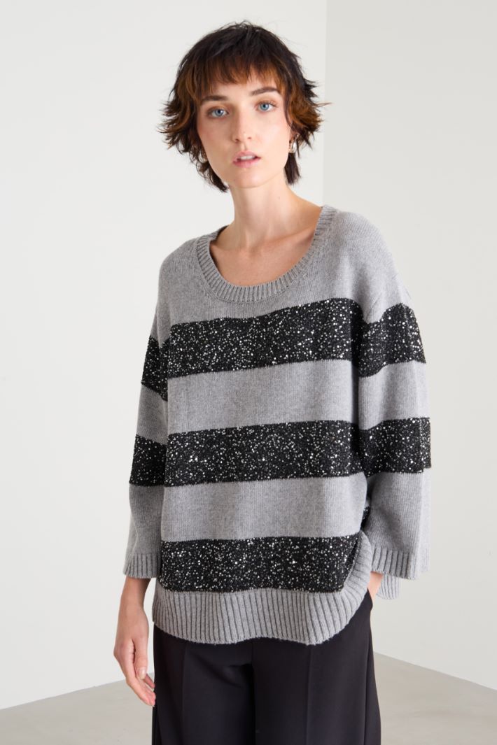 Sequinned sweater Intrend