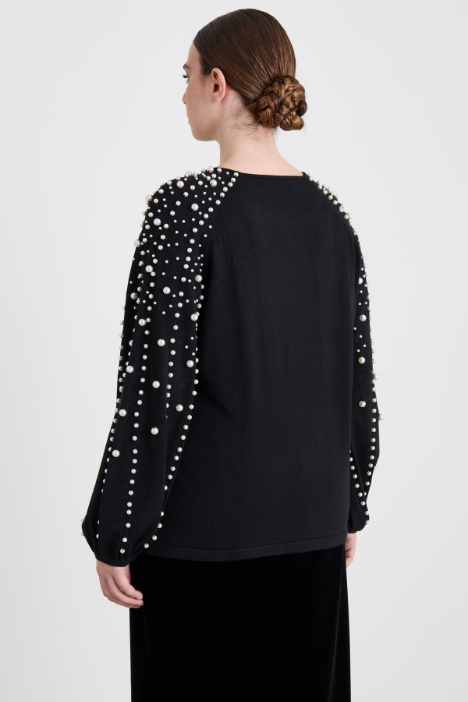 Maglia con perle