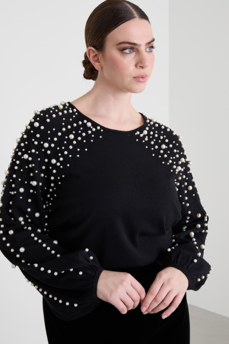Maglia con perle Intrend