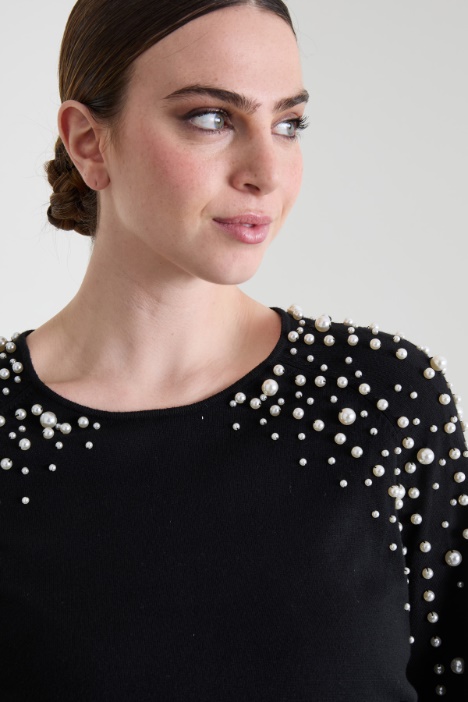 Maglia con perle