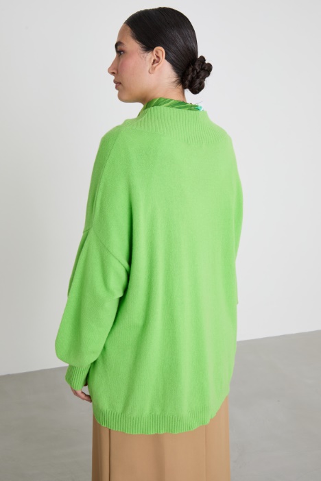 Maglia svasata in cashmere