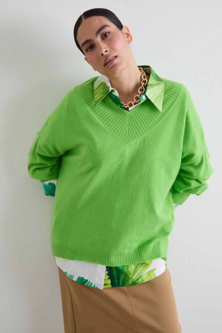 Flared cashmere sweater Intrend