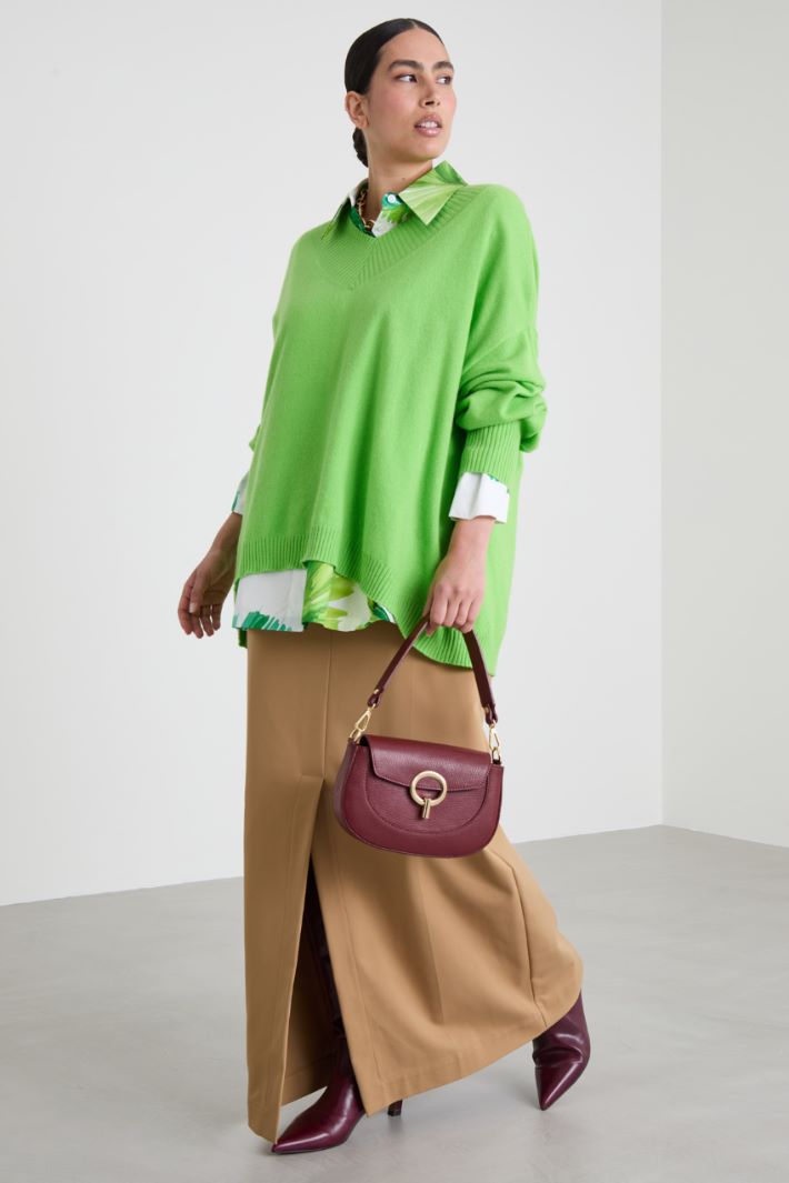 Flared cashmere sweater Intrend - 3