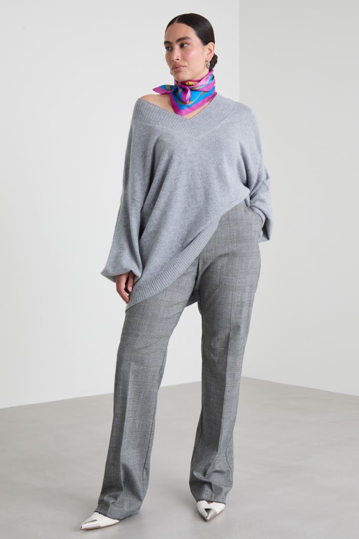 Flared cashmere sweater Intrend - 3