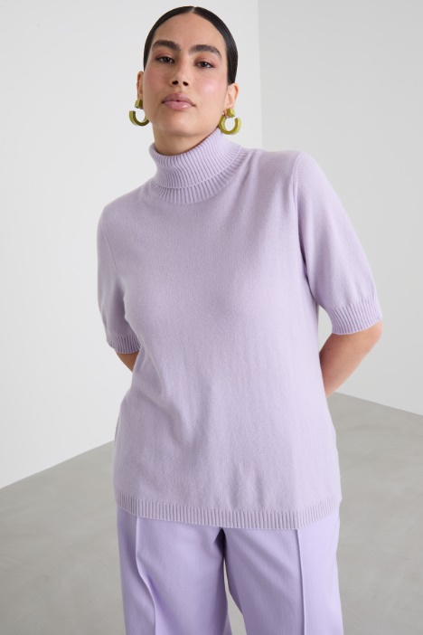 Slim-fit cashmere polo neck sweater Intrend
