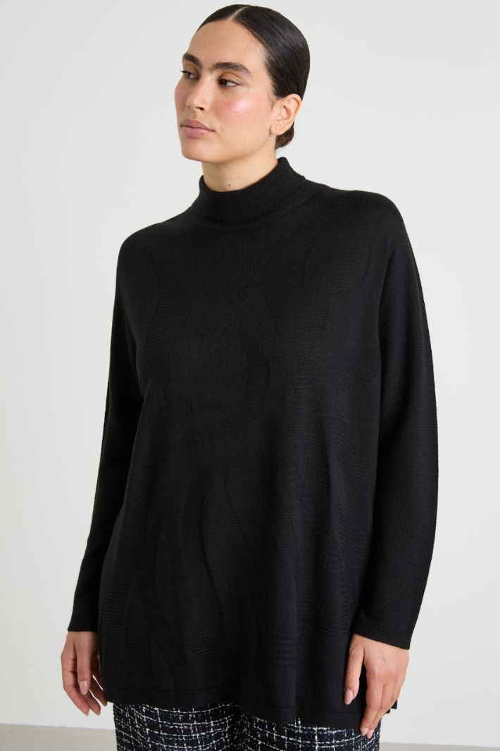 High neck wool sweater Intrend