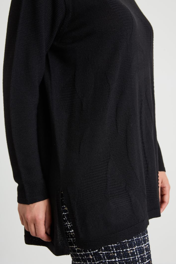 High neck wool sweater Intrend - 4