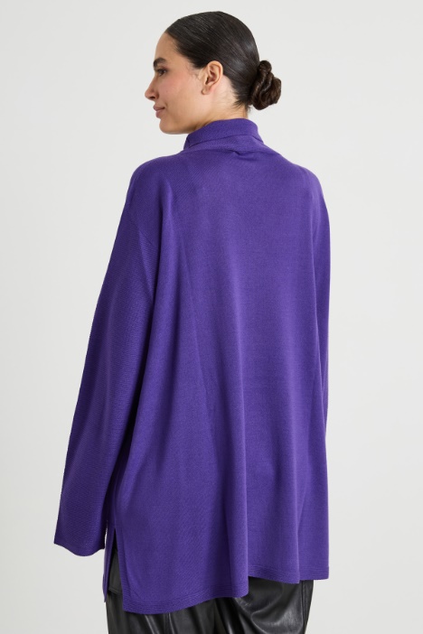 Suéter de cuello alto de lana