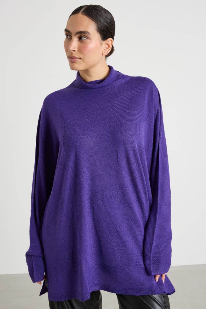 High neck wool sweater Intrend