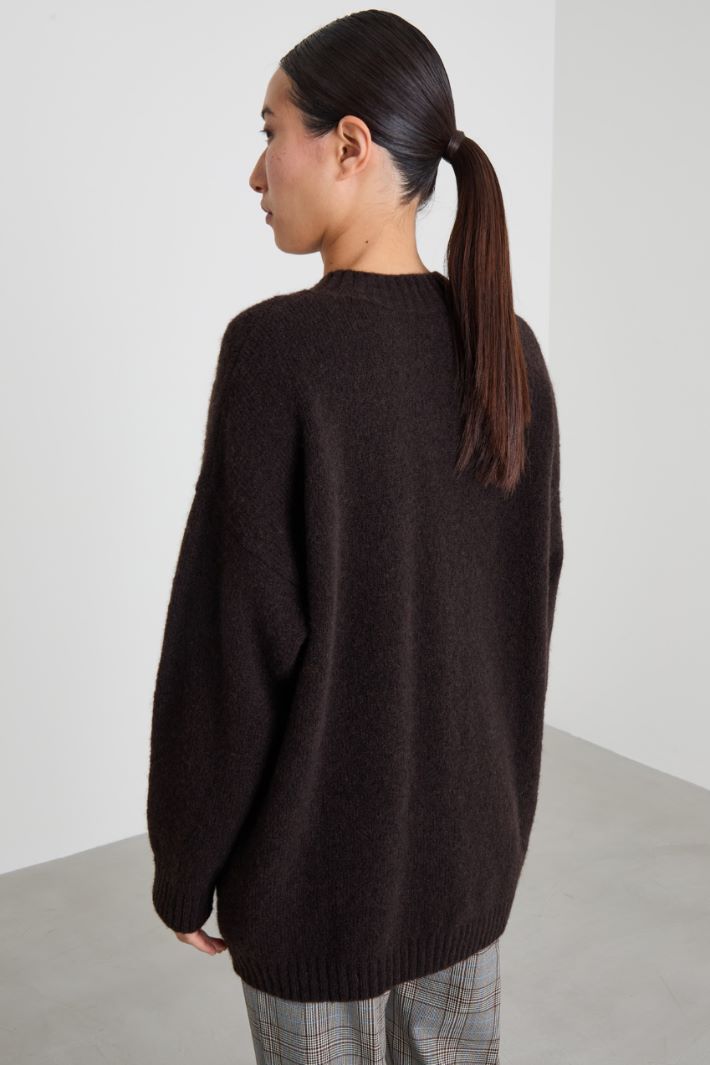 Wool and alpaca-blend yarn sweater Intrend - 2