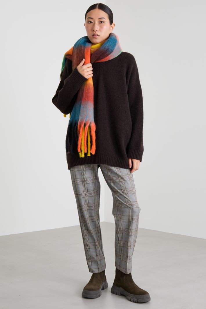 Wool and alpaca-blend yarn sweater Intrend
