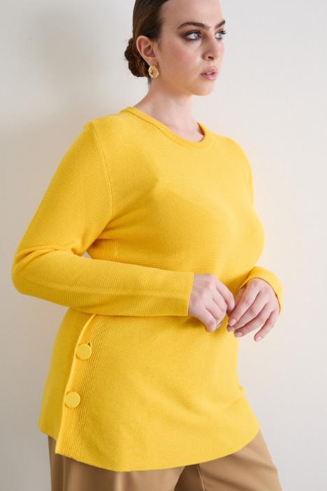 Maglia in cotone crépe