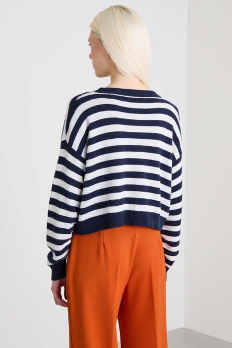 Maglia in viscosa e lana