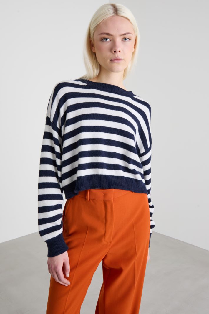 Maglia in viscosa e lana