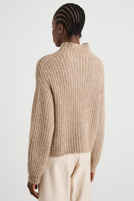 Suéter de mezcla de algodón suave