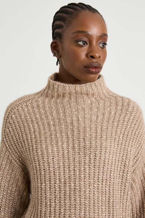 Suéter de mezcla de algodón suave