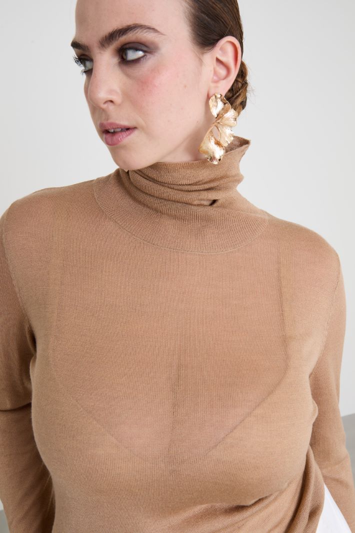Wool and silk turtleneck Intrend - 4