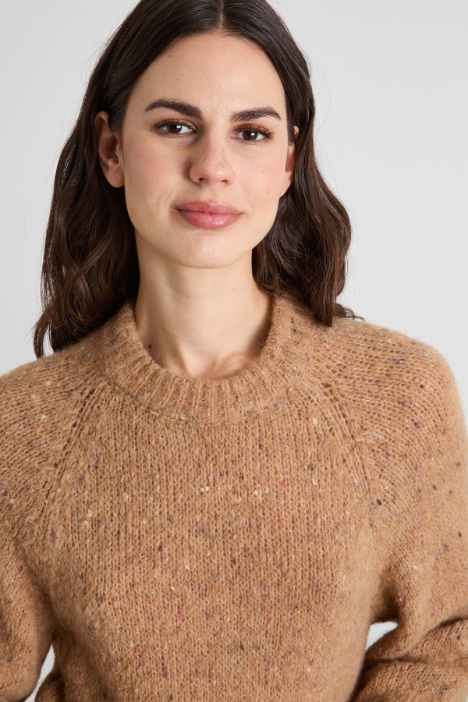 Maglia bottonata in alpaca