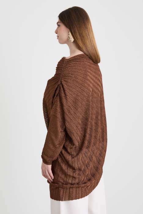 Maglia lamé plissettata