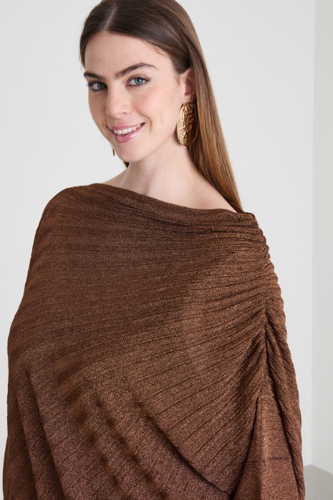 Maglia lamé plissettata