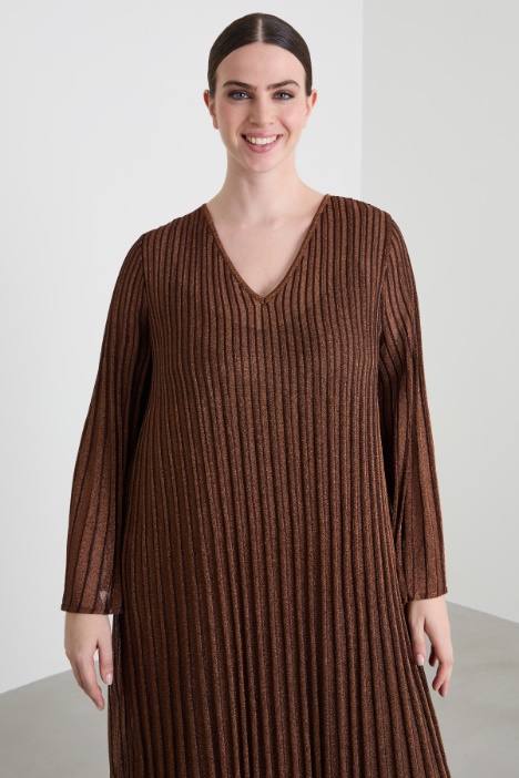 Abito lamé plissettato