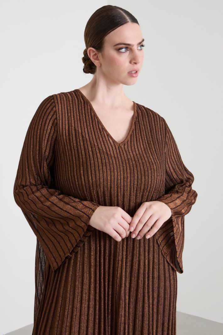 Pleated lamé dress Intrend - 4