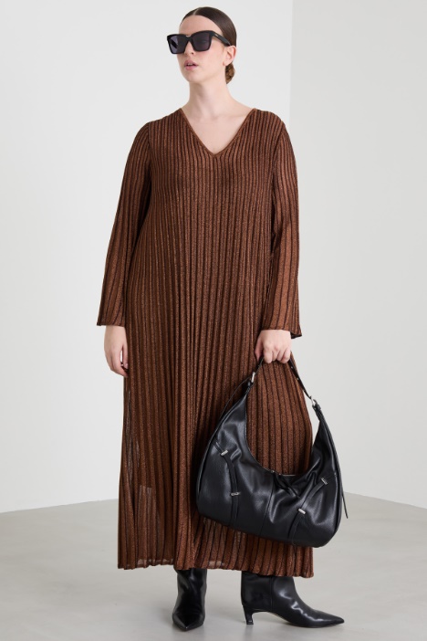 Pleated lamé dress Intrend