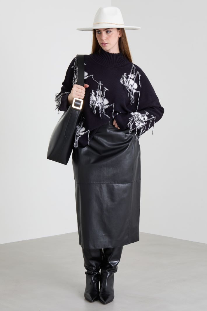Leather skirt Intrend