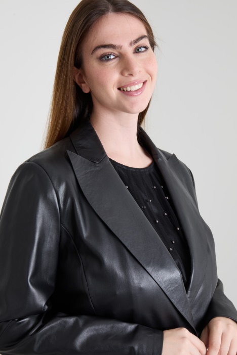 Giacca blazer in nappa