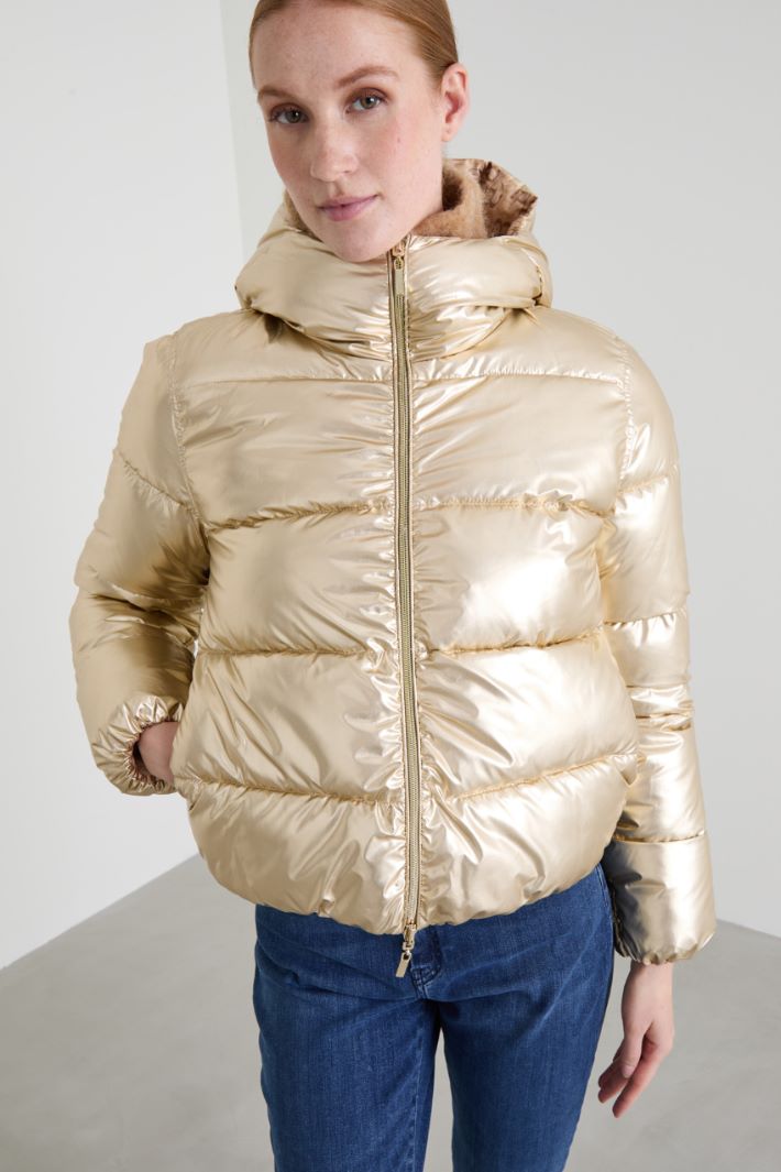 Laminated padded jacket Intrend - 3
