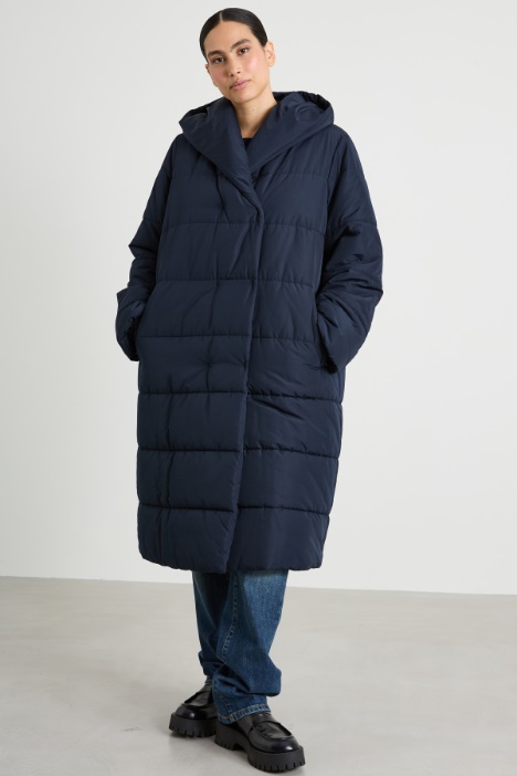 Anorak acolchado de tejido técnico impermeable