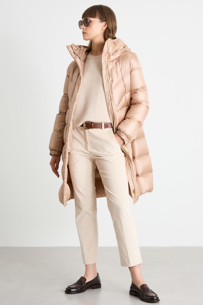 Long quilted down jacket Intrend