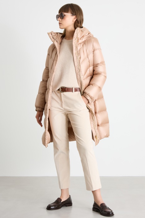 Long quilted down jacket Intrend