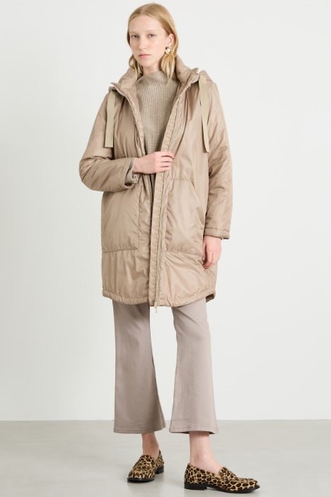 Padded jacket in technical satin Intrend