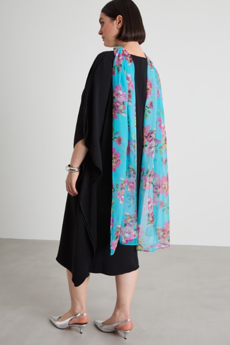 Estola en georgette de seda