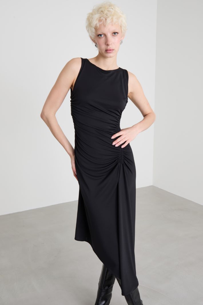 Draped jersey dress Intrend - 2