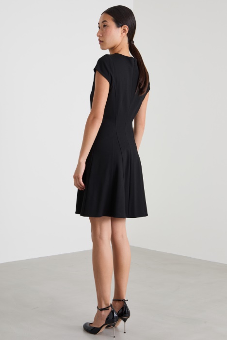 Abito corto in jersey