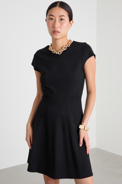 Abito corto in jersey