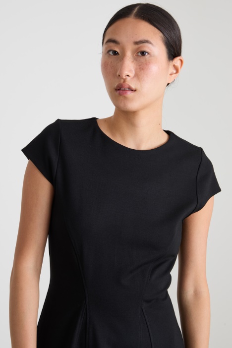 Abito corto in jersey