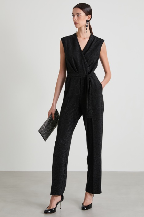 Semi-fitted lurex jumpsuit Intrend