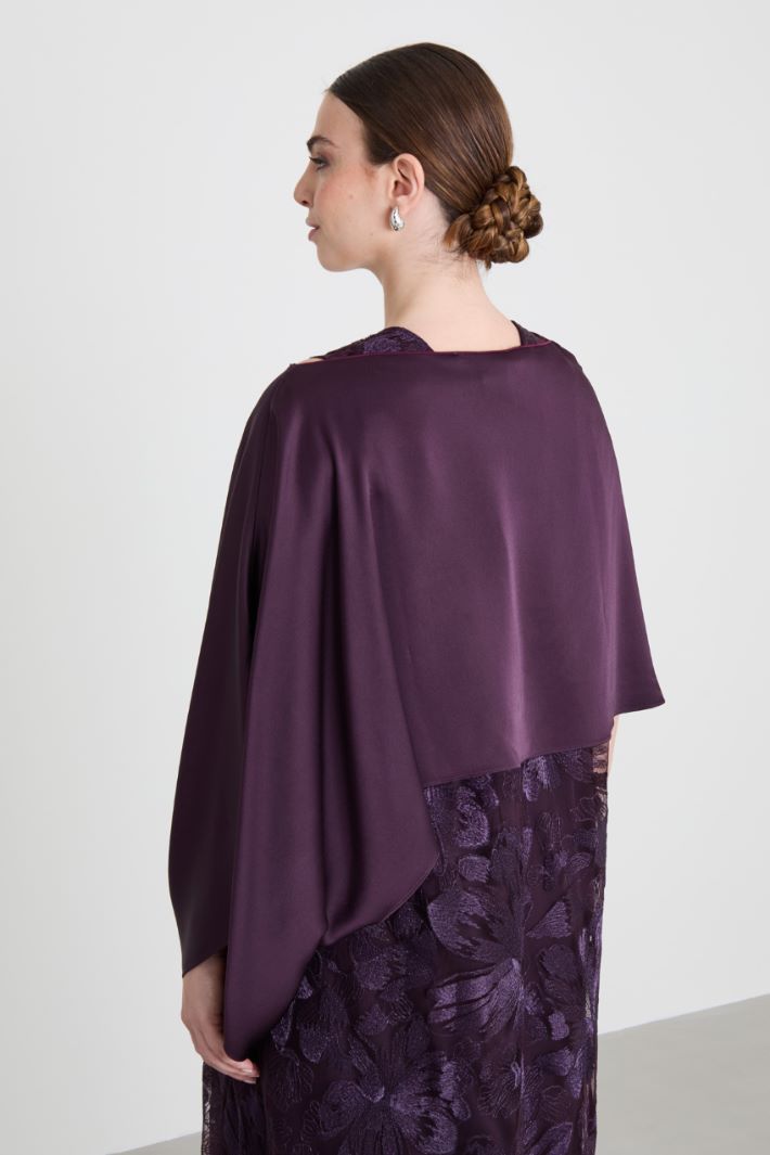 Cappa in enver satin lucido