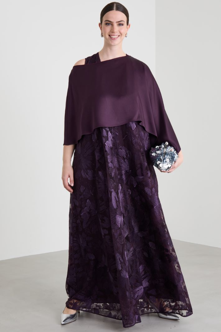 Cappa in enver satin lucido