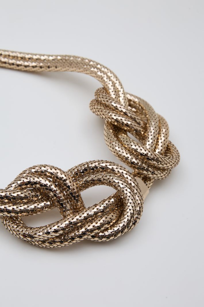 Metal mesh necklace Intrend - 2